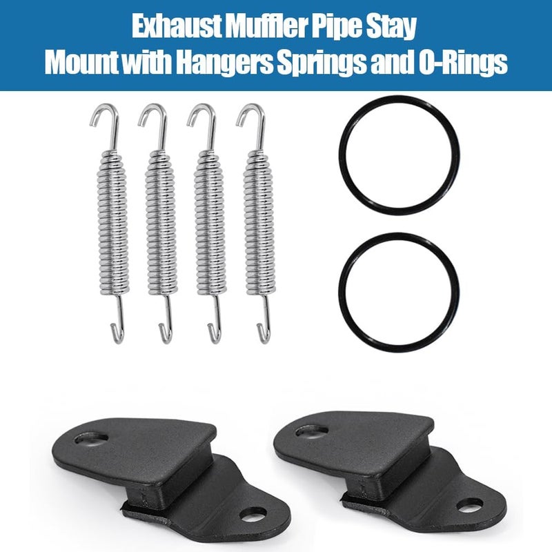 CULMKARI Exhaust Muffler Pipe Stay Mount with Hangers Springs and O-Rings Fits for Yamaha Banshee 350 YFZ350 1987-2006 - Image 4